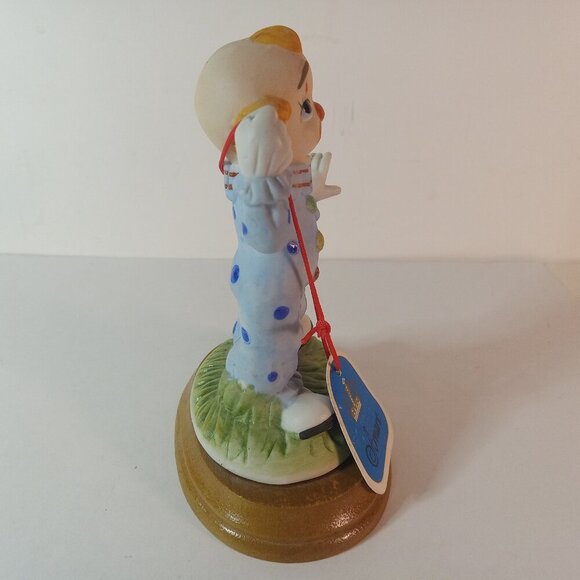 Vintage 80s ARNART  Standing Clown Figurine (missing balloons in hand) 5.5x 3 in - Picture 7 of 13